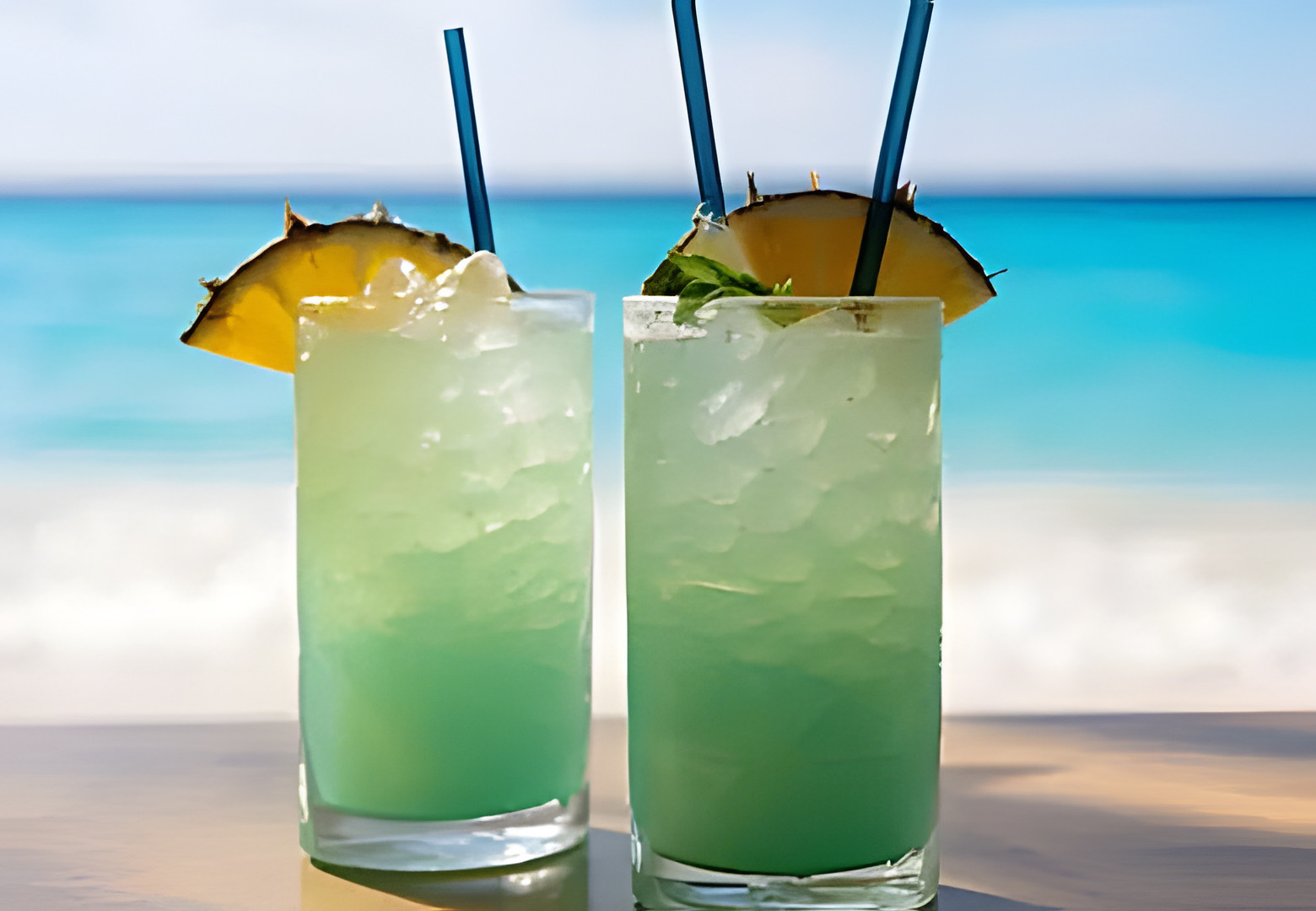 Green Beach Mocktail