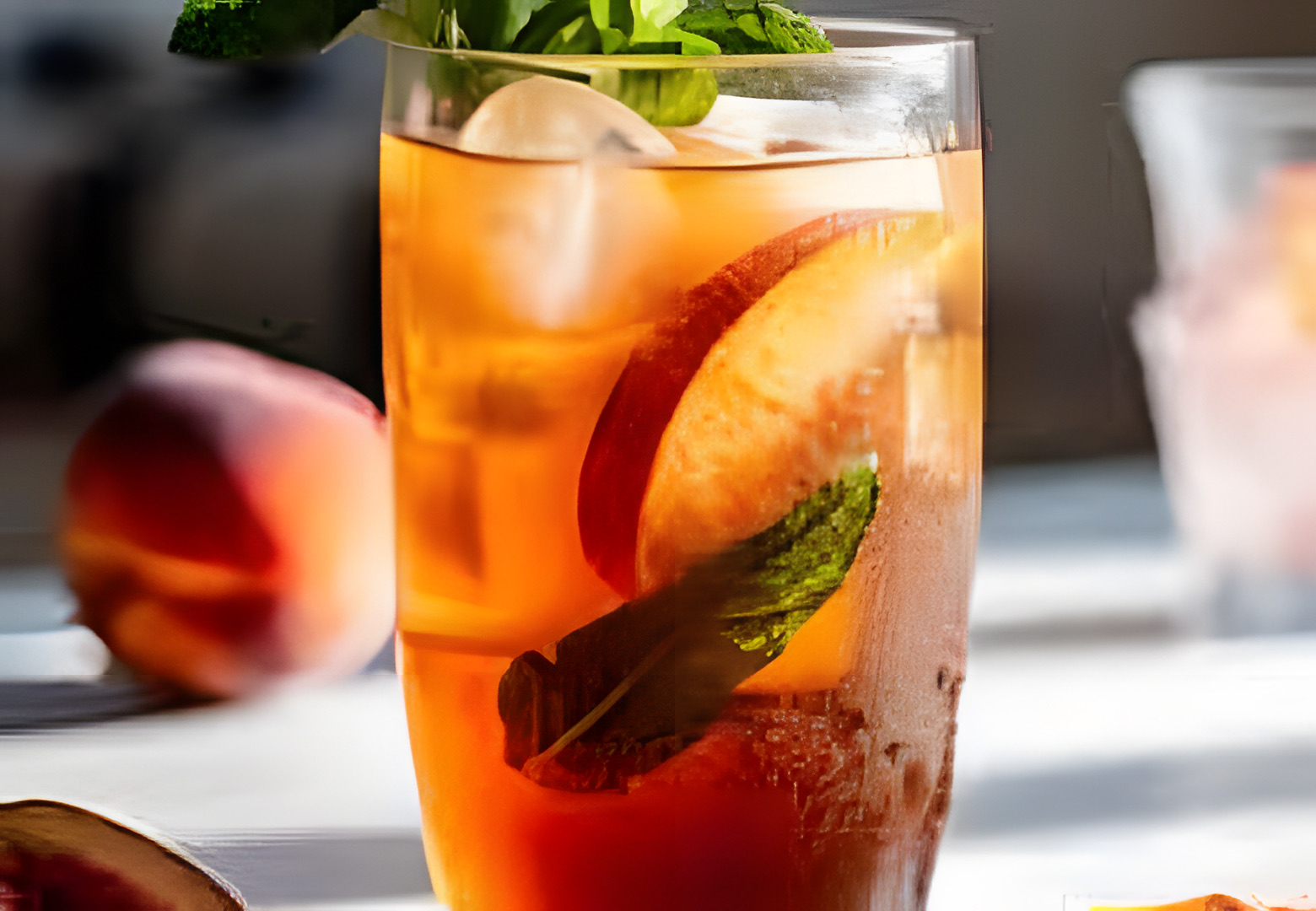 Peachy Mint Ice Tea